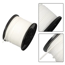 3/16 Inch 500 FT Multipurpose Polypropylene Utility Rope Cord Line White Knot