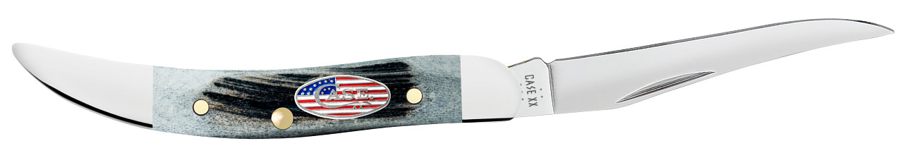 Case xx Knives Toothpick Stars & Stripes Gray Bone 53064 Stainless Knife