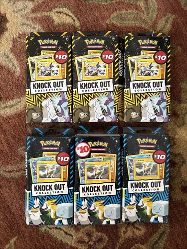 Pokémon TCG: Knock Out Collection Booster Packs Set di Carte Collezionabili X6