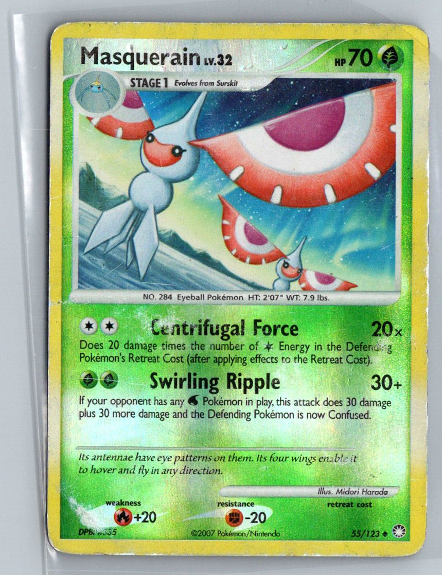Mysterious Treasures #55/123 Masquerain Reverse Holo