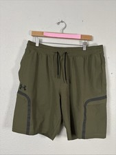 Under Armour Sportstyle Elite Green Cargo Shorts Men  s XL 34x9  