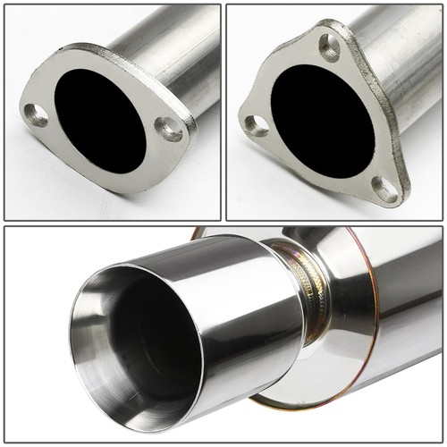 4"ROLLED TIP STAINLESS EXHAUST CATBACK SYSTEM FOR 94-99 INTEGRA GSR/TYPE-R DB DC - Picture 2 of 5