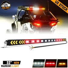 32" Rear Strobe LED Chase Light Bar Arrow Turn For ATV UTV Polaris RZR Can am X3