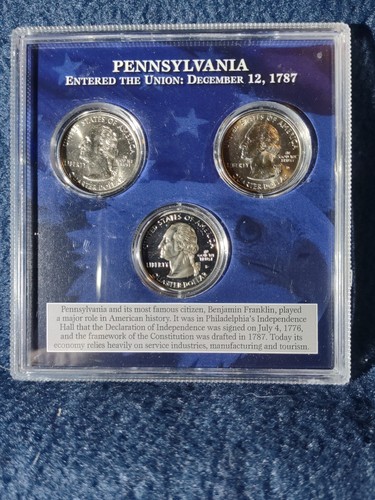 Pennsylvania - 3 quarter uncirculated proof set - Picture 2 of 2