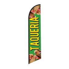 TAQUERIA 12ft Feather Banner Swooper Flag - FLAG ONLY (3)