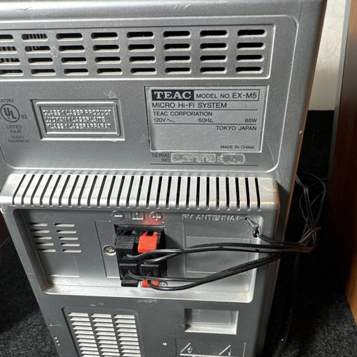 TEAC MODEL EX-M5 MICRO HI-FI SYSTEM MP3 CD-RW CD BOOKSHELF STEREO - Picture 12 of 14
