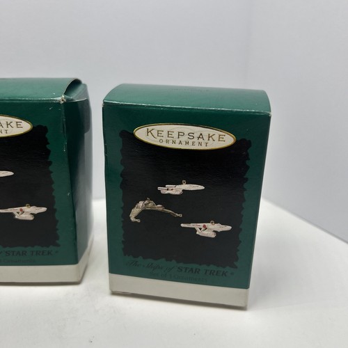 Hallmark Keepsake Ornaments Star Trek 95-96 Mr Spock Kirk Picard Ships. Lote de 5 - Imagen 7 de 17