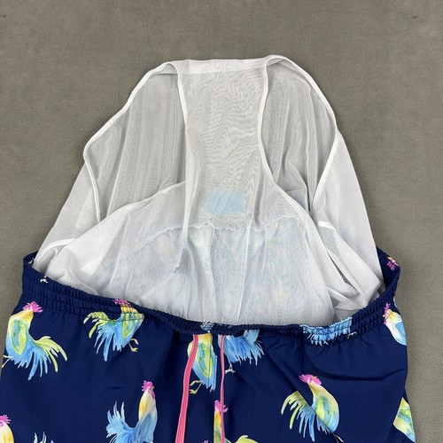 Chubbies Swim Trunks Mens 2XL Rooster Print 7 Inseam Stretch Lined Shorts EUC - Picture 10 of 13