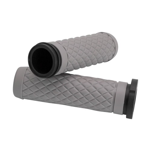 Gray Electronic Throttle Hand Grips 25mm For Harley Street Glide FLHX 2008-2024 - Picture 2 of 6