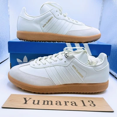 た*よ様 KITH× Originals Samba White/G adidas Kith x Samba Spikeless Golf White Gum for Sale