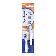Arm & Hammer Spinbrush Pro Clean Medium Bristles 2 Replacement Brush Heads