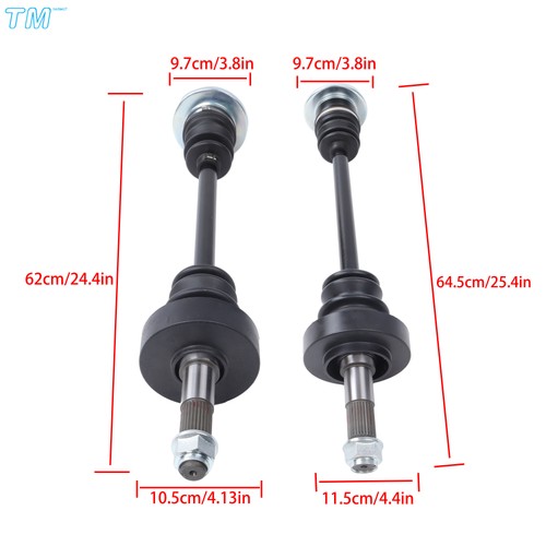 Ejes CV completos traseros izquierdo y derecho para Yamaha Rhino 450 YXR450F 4X4 - Imagen 6 de 10