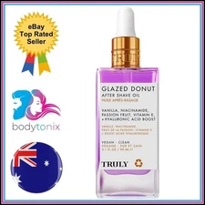 TRULY BEAUTY GLAZED DONUT AFTER SHAVE OIL Soothing & Hydrating *AUTHENTIC* 90ml