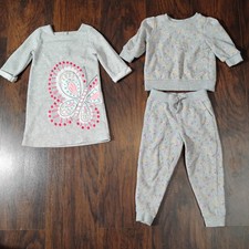 Janie And Jack Sweatshirt Joggers Set Floral Gymboree Dress Butterfly Sz 4T Lot