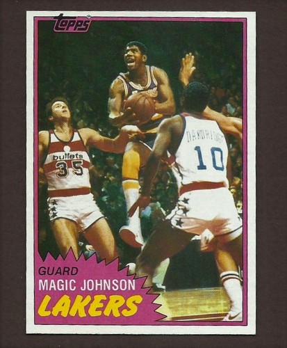 MAGIC JOHNSON 1981  TOPPS  NM-MT #21 2ND YEA LAKERS B - Picture 1 of 2