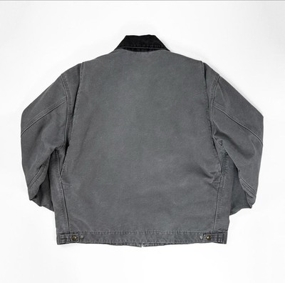 USA made 00s Carhartt Detroit Jacket Grey XL Size Vintage