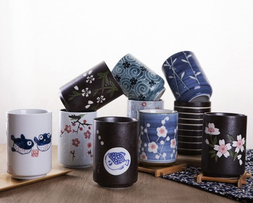 10oz Transitional Chinese/Japanese style Handle-less Ceramic Tea cups teacup,... - Picture 7 of 7