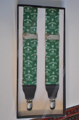 NIB Rare Jack Daniels Tennessee Whiskey APPLE Suspenders Read FULL Description