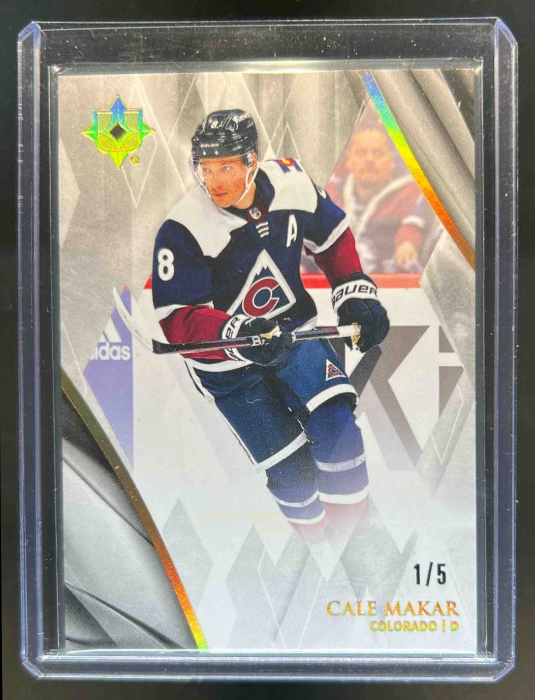 2023-24 Upper Deck Ultimate Collection Cale Makar Black #1/5 Avalanche