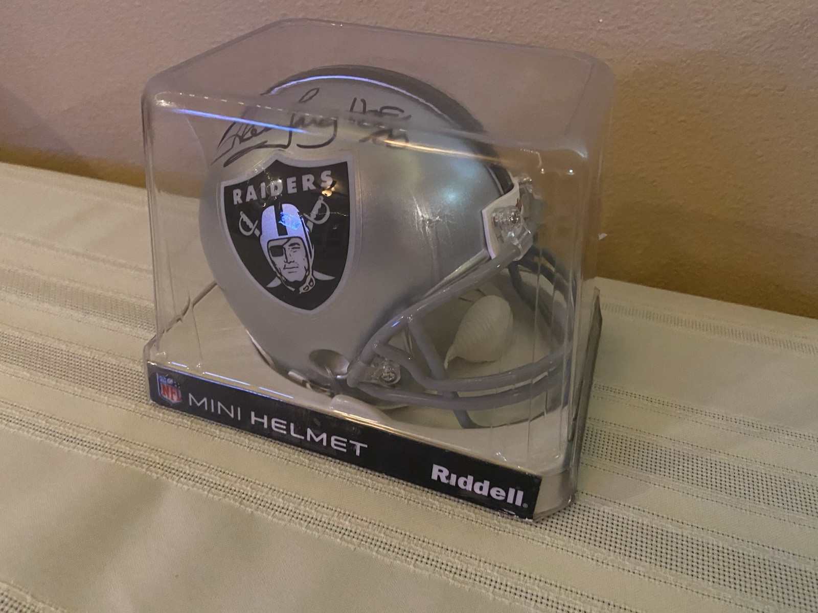 Howie Long Autographed Signed Oakland Raiders Mini Helmet - Steiner COA - NFL Oakland/ LV Raiders - HOF 00 