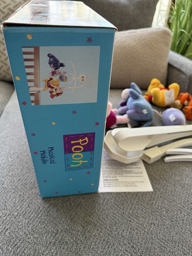 Vintage Disney Winnie Puuh Musical Mobile Eeyore Tigger Ferkel Krippe/Wandhalterung - Bild 12 von 20