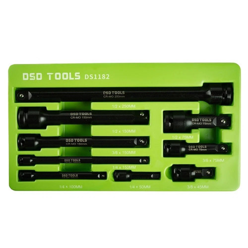 Tool Kingdom 9-teiliges Schlagverlängerungs-Set 1/4′′ 3/8′′ 1/2′′ Antrieb DS1182 - Bild 1 von 2