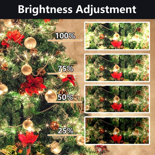 295FT 900 LED Christmas Lights Outdoor Indoor, Warm White String With 8 Modes... - Picture 4 of 7