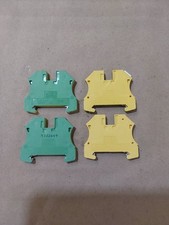 Allen-Bradley 1492-JG3 Ground Terminals Green/Yellow  (Lot of 4) 
