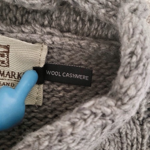 Aran Sweater Market Womens Size Small Wool/Cashmere Sweater Light Grey NWT - Picture 5 of 16