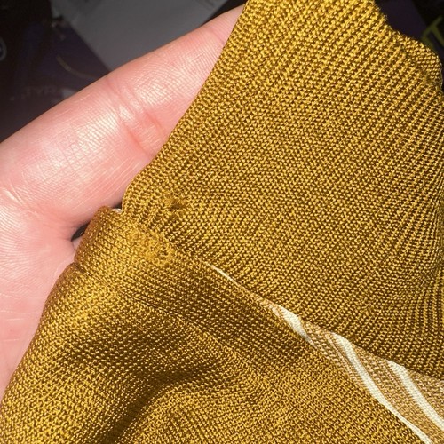 Vintage 60s Penneys Towncraft Mock Neck Short Sleeve Mustard Sweater Top Large - Bild 10 von 10