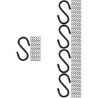  5 Count Mini-s-förmiger Haken Kleiderbügelhaken Kleine Metallhaken