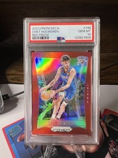 Chet Holmgren 2023 Prizm Deca #148 Red /199 PSA 10