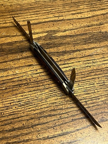 Steel Warrior 440 Stainless Steel 4 Blade Folding Pocket Knife  - Picture 7 of 13