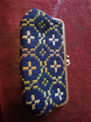 Vintage Traditional Welsh Wool Tapestry Purse 60s - Picture 1 of 3