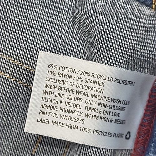 Cat and Jack Boys Straight Leg Jeans with Pockets Size 16 Blue - Picture 8 of 10