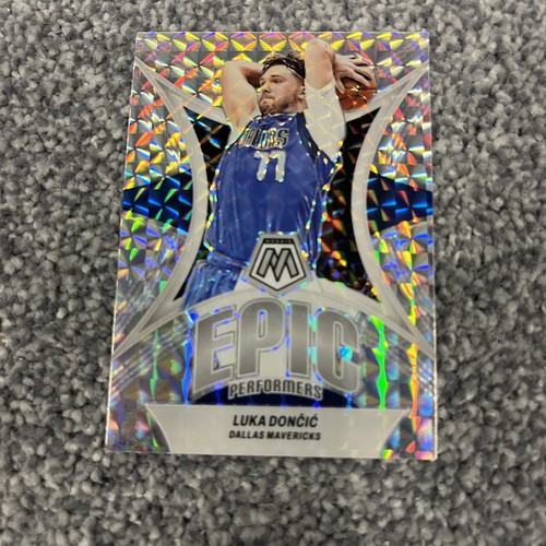 2023-24 Panini Mosaic - Epic Performers Luka Dončić #9 Mosaic Prizm Card