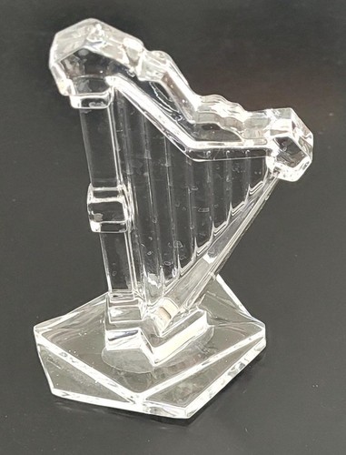 KRISTALKOLOR Crystal Musical Paperweights French Horn Harp Mandolin Accordion - Picture 6 of 16