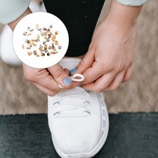 100pcs Stainless Steel Buckles Useful Sneaker Laces Clasps Accessories