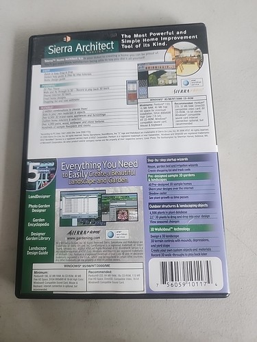 Sierra Architect and Custom Land Design PC software Home & Office 3D Design 4.0 - Picture 2 of 4