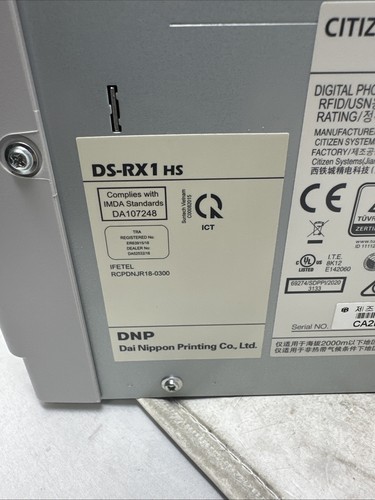 DNP DS-RX1 HS Dye Sublimation Digital Photo Printer - Picture 6 of 10