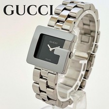 Gucci 3600L G Face G Logo Square Ladies Watch Authentic Used
