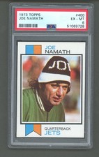 1973 Topps #400 Joe Namath PSA 6 New York Jets