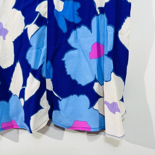 Mister Zimi Floral Top Blouse Navy Blue White Pink Casual Relaxed Fit 12 - Bild 16 von 17