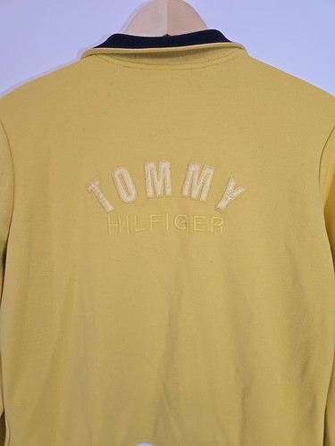 Tommy Hilfiger Chaqueta Cuello Amarillo Cremallera Dobladillo Rayas Talla Grande - Imagen 10 de 14