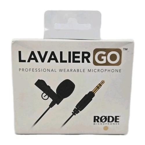 New Rode Lavalier GO Professional-Grade Wearable Microphone, Black Free Shipping