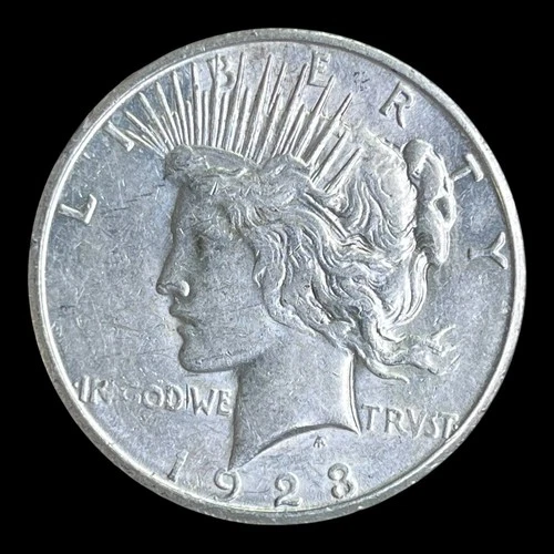 1923-S Peace Silver Dollar, AU