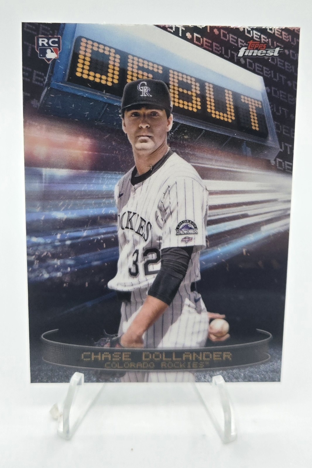 2025 Topps Finest CHASE DOLLANDER RC Debut #D-27 Colorado Rockies