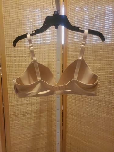 Auden Damen BH Gr. 40 C beige leicht gefüttert kabellos verstellbare Träger Haken hinten - Bild 12 von 12