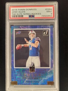 2018 Panini Donruss Josh Allen The Elite Series Rookies   PSA 9
