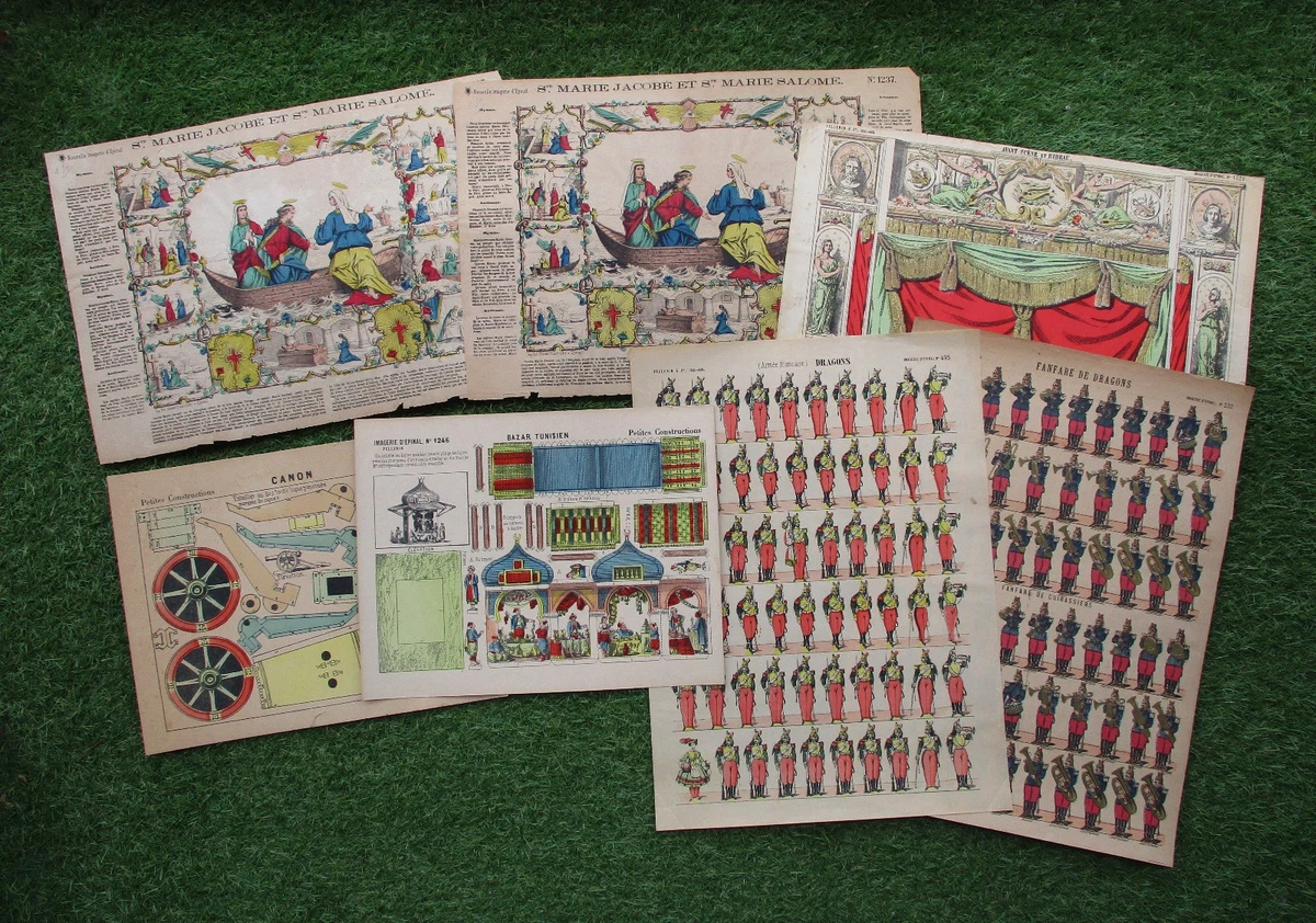 Planche imagerie Epinal guerre 1914/18 armée française